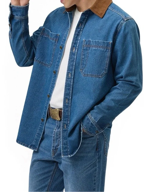 Frye Men's Denim Barn Jacket - Picture 4 of 9